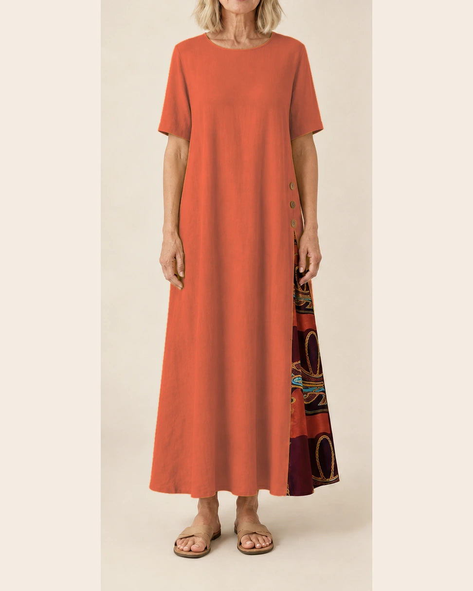 Robe Maurene orange – vue de face
