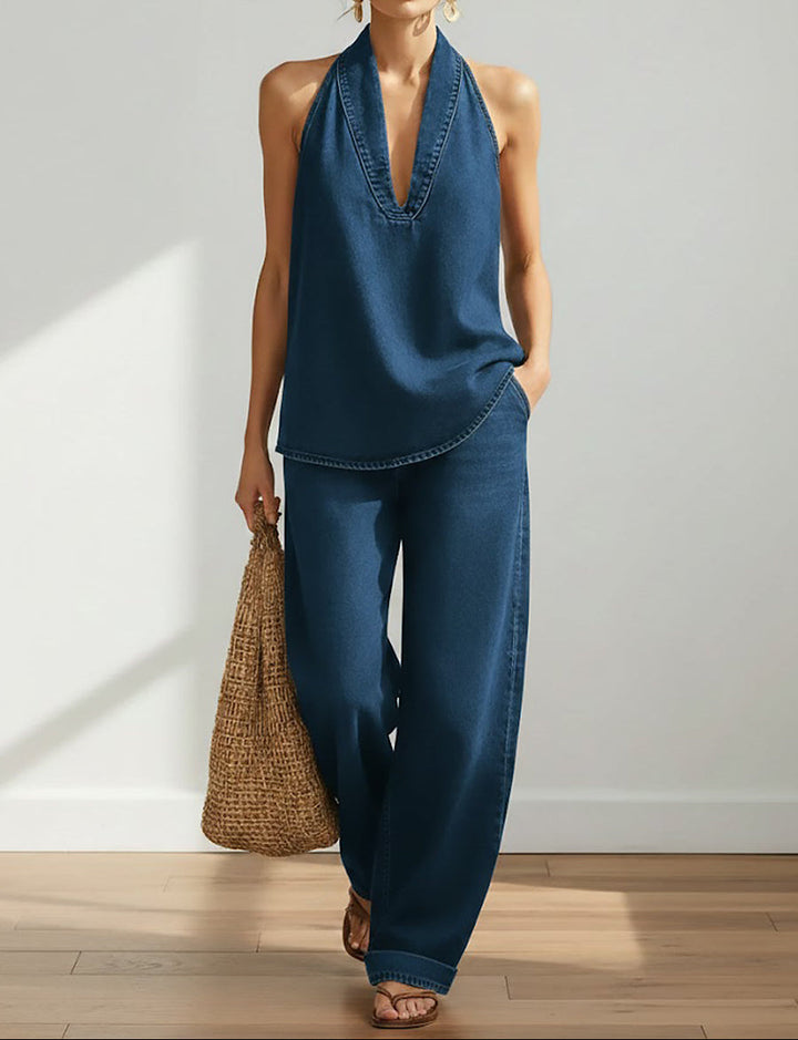 Ivy | Ensemble Gemellare Denim Effet Vintage Lavé Doux