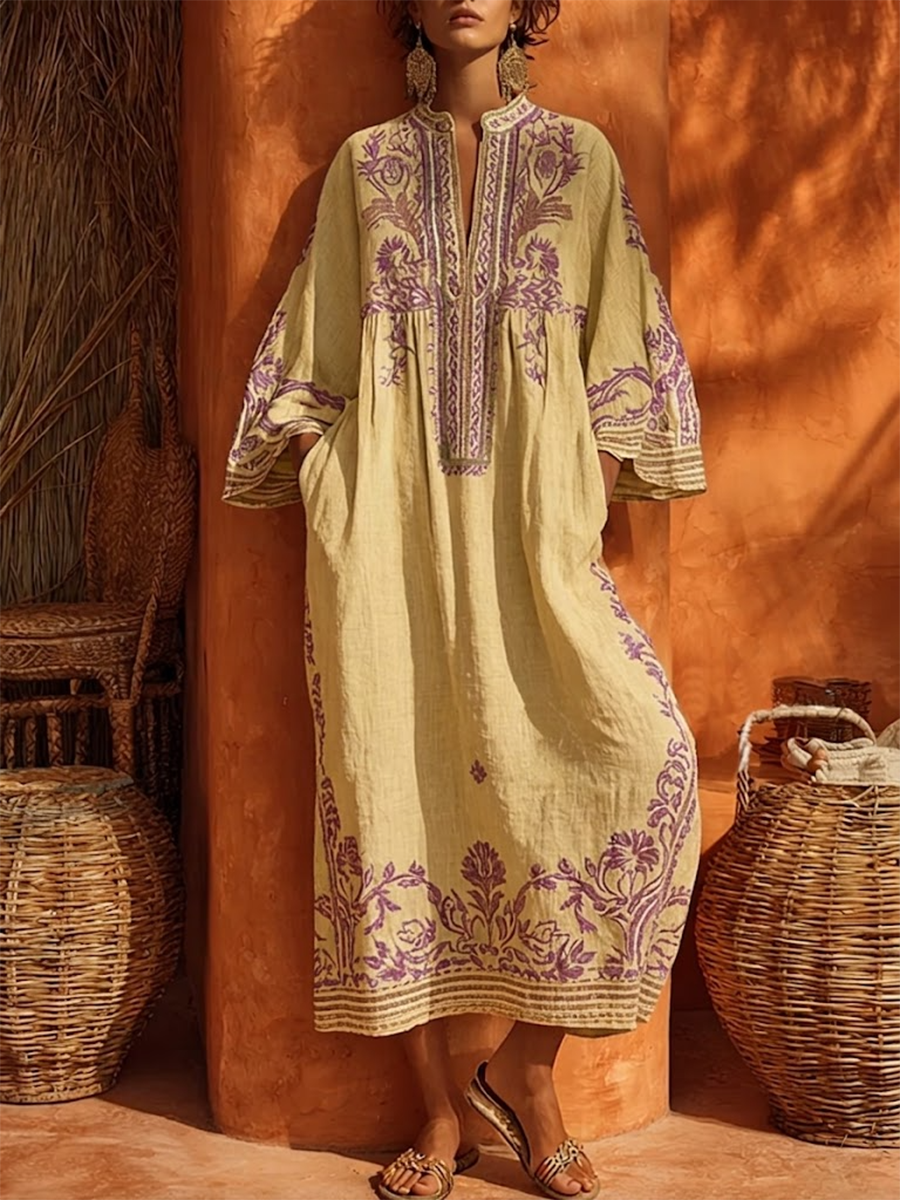jasmine | Robe brodée souple pour femmes