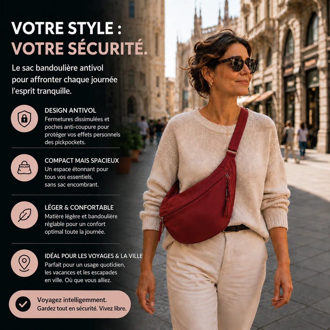 Rosa sac bordeaux - visuel français