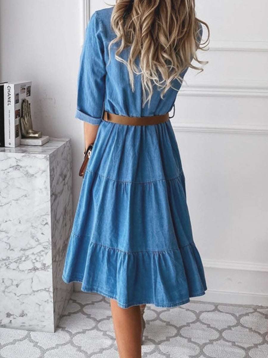 Bárbara | Robe en jean décontractée élégante