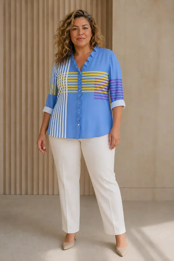 Blouse artistique Tina portée