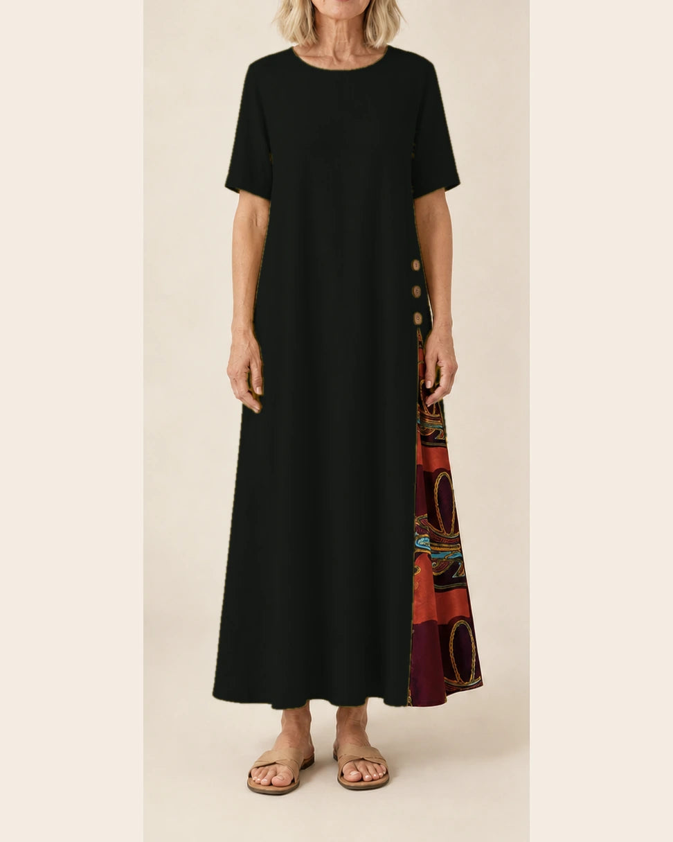 Robe Maurene noir – vue de face